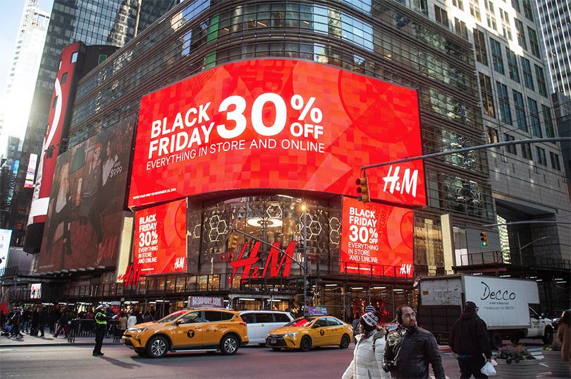 Cách tăng doanh số bán hàng trong dịp Black Friday chỉ với màn hình LED