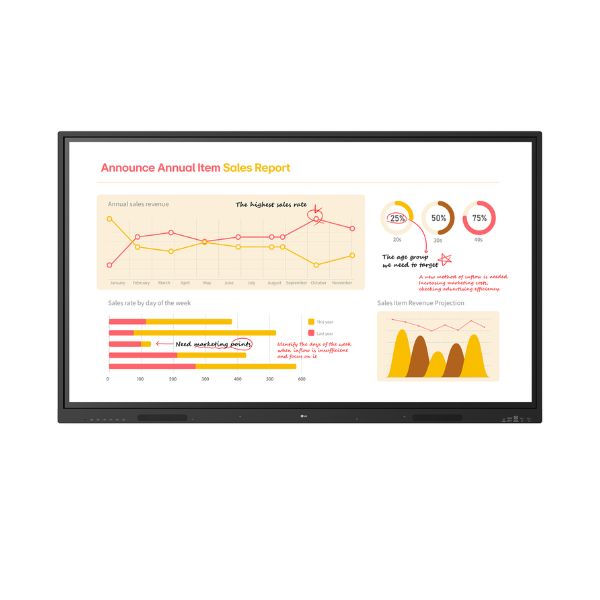 75TR3BQ – Màn hình tương tác LG 75inch 4K UHD