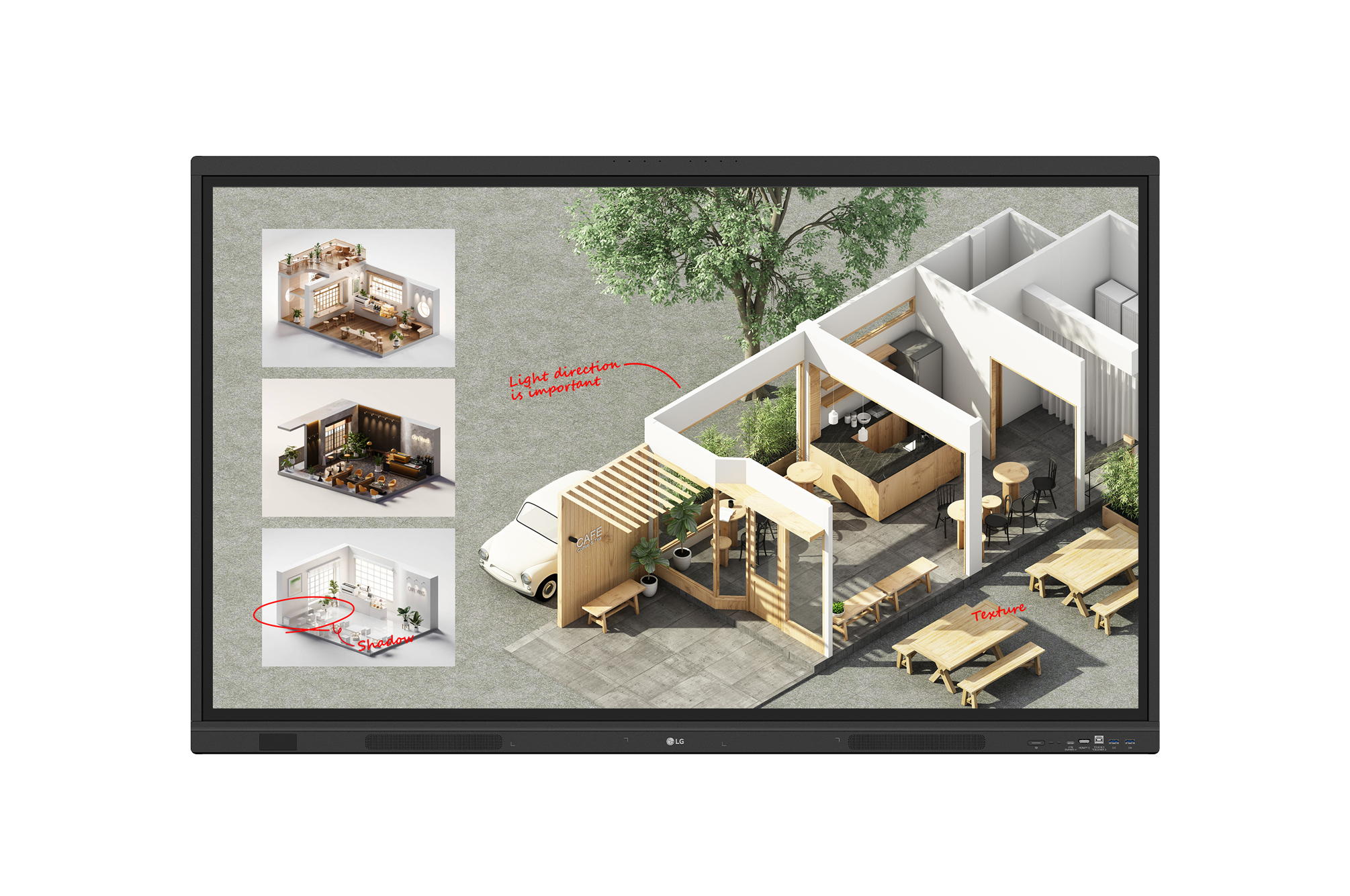 86TR3DQ - Màn hình cảm ứng tương tác LG 86 inch